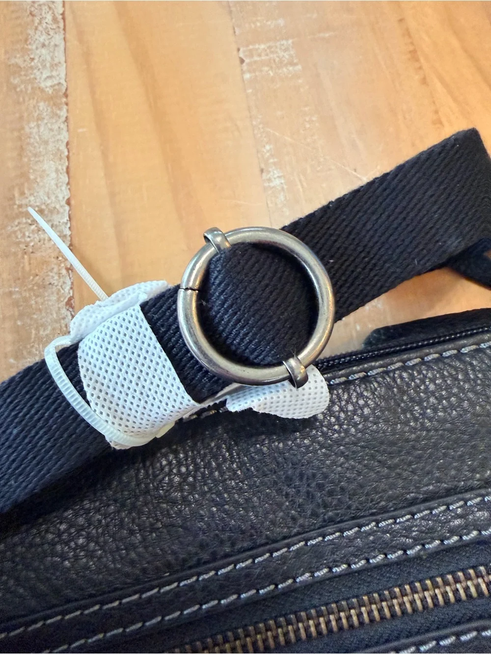 NEW The Sak Black Leather Crossbody Pocket Bag NWT